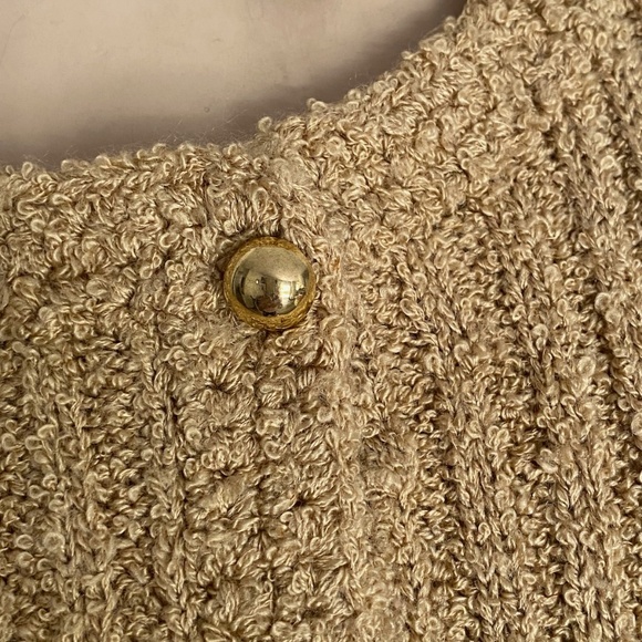 VTG 1970s Camel Sweater Vest Acrylic Wool Blend Sz M - Picture 5 of 7